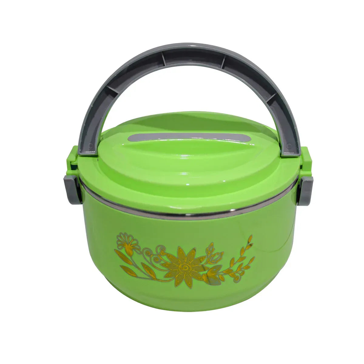 Caserola termica, set 3 piese, cu interior din inox, Naimeed D4810, Verde