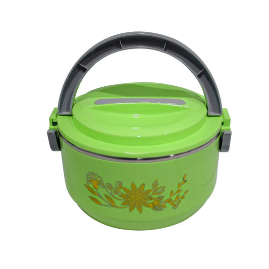 Caserola termica, set 3 piese, cu interior din inox, Naimeed D4810, Verde