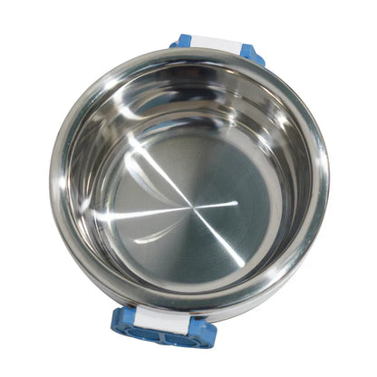 Caserola termica, set 7 piese, cu interior din inox, Naimeed D4820, Albastru