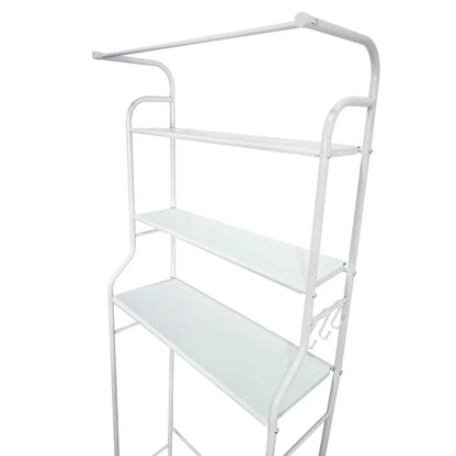 Raft de baie, 3 polite deasupra masinii de spalat, Naimeed D4823, 163x65x25 cm, Alb