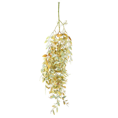 Planta artificiala curgatoare, inaltime 100cm, Naimeed D4859, Verde/Portocaliu