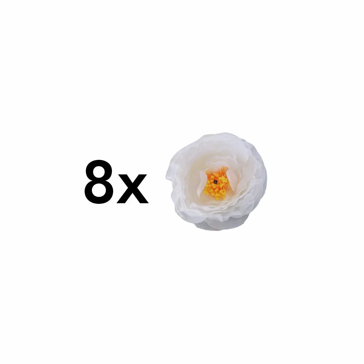 Planta artificiala curgatoare cu flori, Naimeed D4866, Alb, 2m