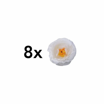 Planta artificiala curgatoare cu flori, Naimeed D4866, Alb, 2m