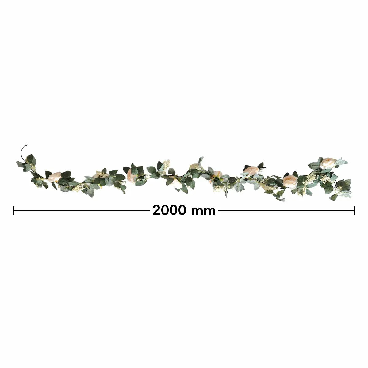 Planta artificiala curgatoare cu flori, Naimeed D4866, Portocaliu, 2m