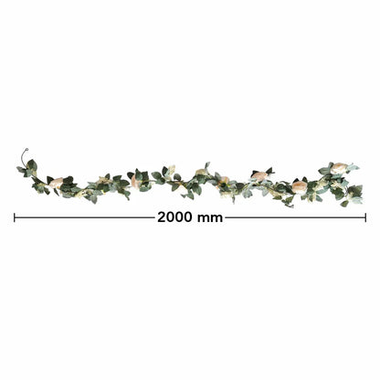 Planta artificiala curgatoare cu flori, Naimeed D4866, Portocaliu, 2m