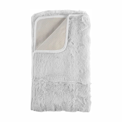 Cuvertura Canapea, Naimeed D4875L, 70x240cm, poliester, pufoasa, Alb