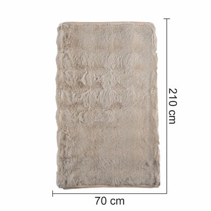 Cuvertura Canapea, Naimeed D4876M, 70x210cm, poliester, pufoasa, Maro