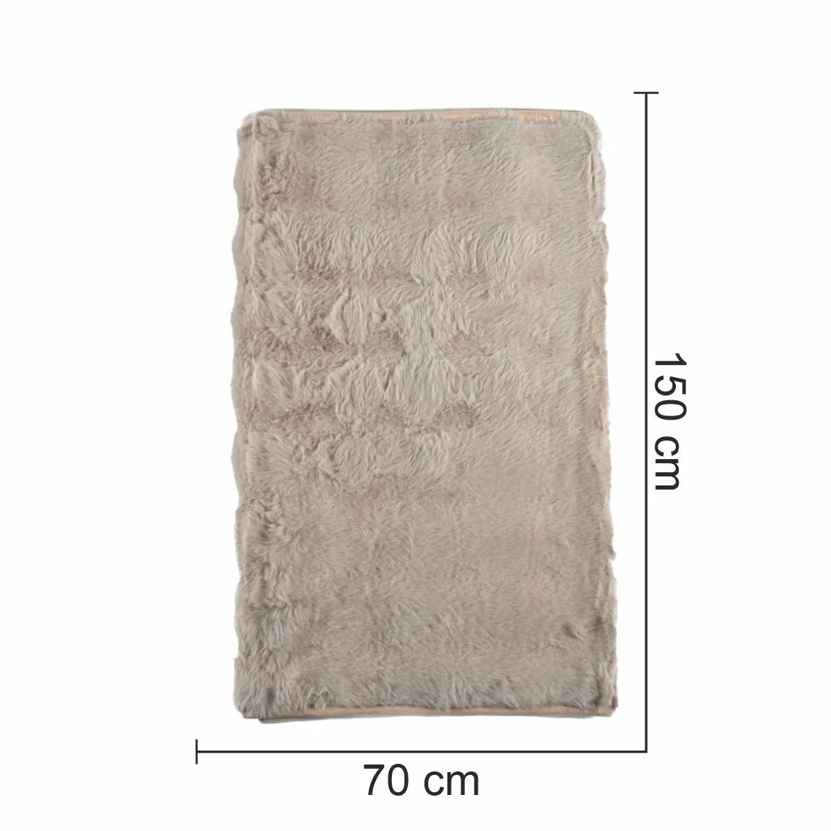 Cuvertura Canapea, Naimeed D4876S, 70x150cm, poliester, pufoasa, Maro