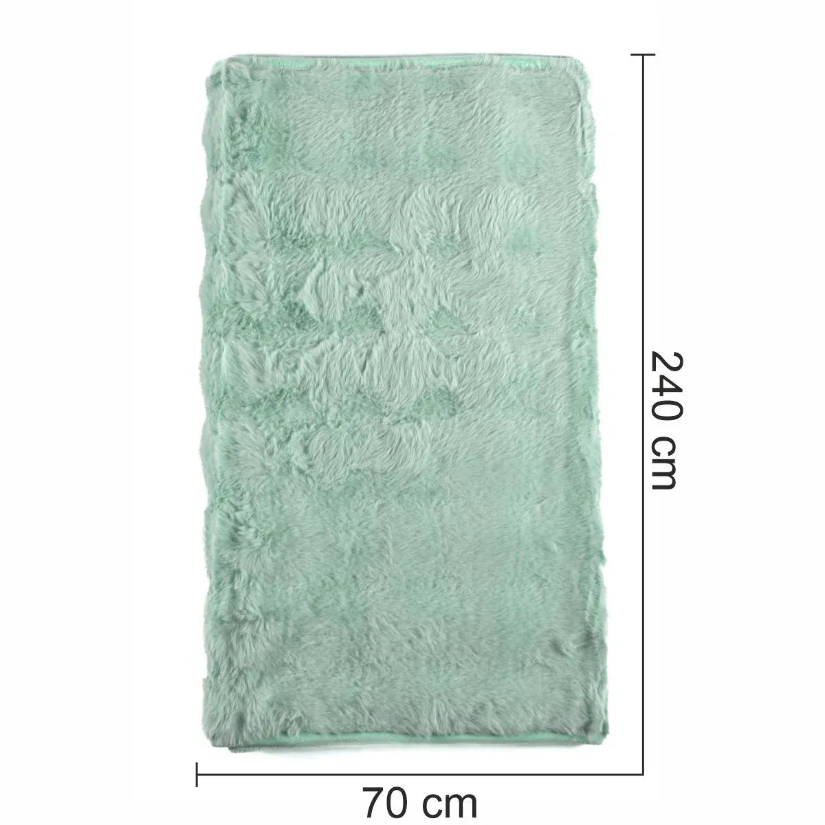 Cuvertura Canapea, Naimeed D4877L, 70x240cm, poliester, pufoasa, Turcoaz