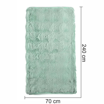 Cuvertura Canapea, Naimeed D4877L, 70x240cm, poliester, pufoasa, Turcoaz