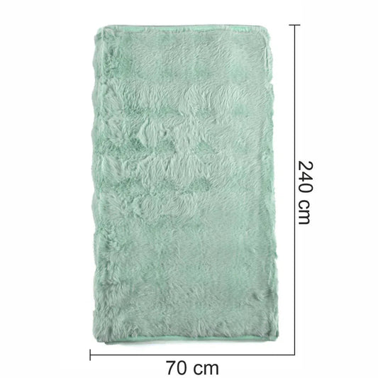 Cuvertura Canapea, Naimeed D4877L, 70x240cm, poliester, pufoasa, Turcoaz