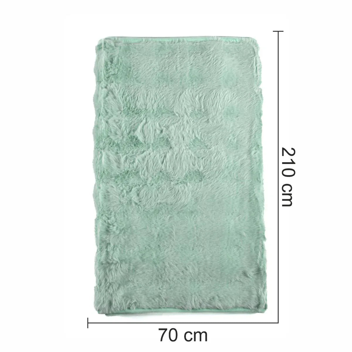 Cuvertura Canapea, Naimeed D4877M, 70x210cm, poliester, pufoasa, Turcoaz