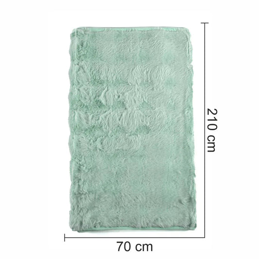 Cuvertura Canapea, Naimeed D4877M, 70x210cm, poliester, pufoasa, Turcoaz