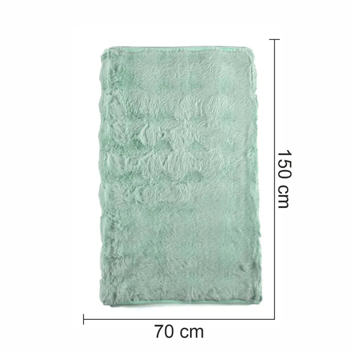 Cuvertura Canapea, Naimeed D4877S, 70x150cm, poliester, pufoasa, Turcoaz