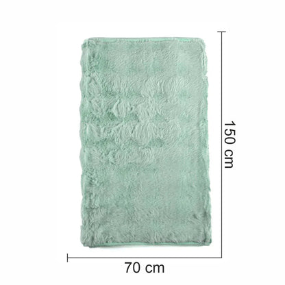 Cuvertura Canapea, Naimeed D4877S, 70x150cm, poliester, pufoasa, Turcoaz