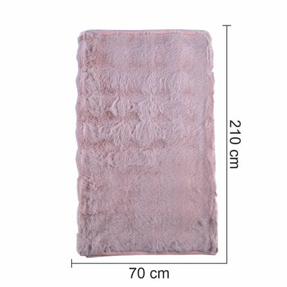 Cuvertura Canapea, Naimeed D4878M, 70x210cm, poliester, pufoasa, Roz