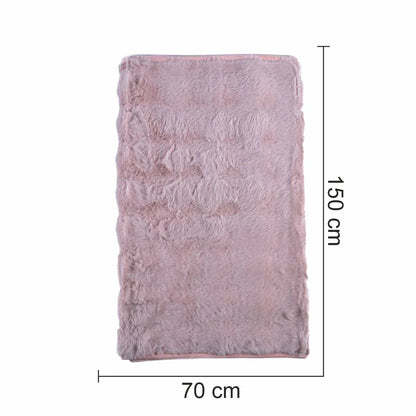Cuvertura Canapea, Naimeed D4878S, 70x150cm, poliester, pufoasa, Roz