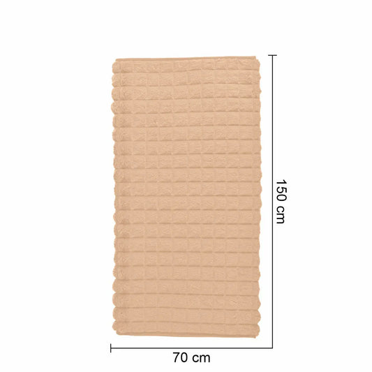 Cuvertura Canapea, Naimeed D4879S, 70x150cm, poliester, pufoasa, matlasata, Crem