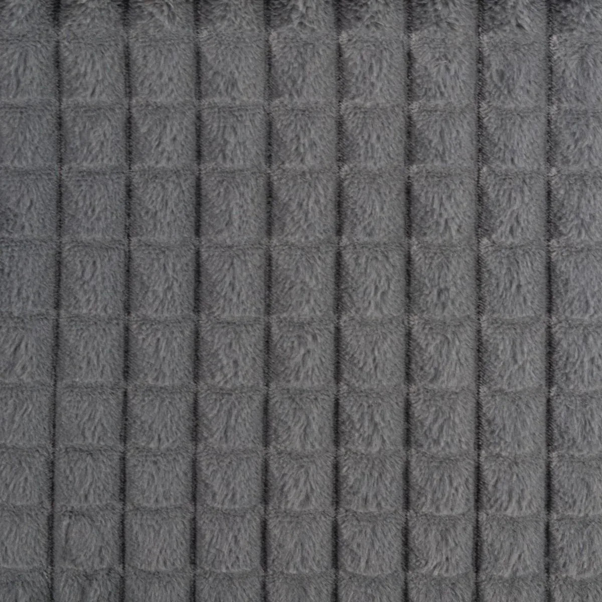 Cuvertura Canapea, Naimeed D4880L, 70x240cm, poliester, pufoasa, matlasata, Gri Inchis