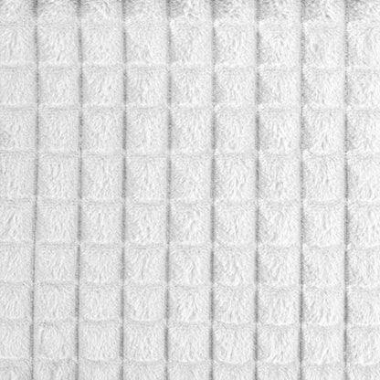 Cuvertura Canapea, Naimeed D4882S, 70x150cm, poliester, pufoasa, matlasata, Alb