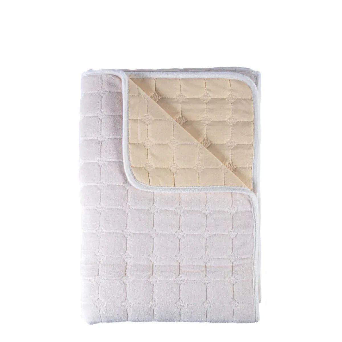 Cuvertura Canapea, Naimeed D4884S, 70x150cm, poliester, pufoasa, matlasata, Alb