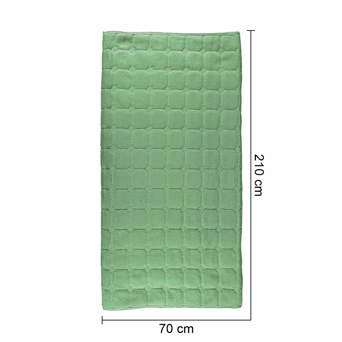Cuvertura Canapea, Naimeed D4886M, 70x210cm, poliester, pufoasa, matlasata, Verde