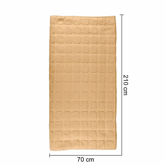 Cuvertura Canapea, Naimeed D4887M, 70x210cm, poliester, pufoasa, matlasata, Maro Deschis