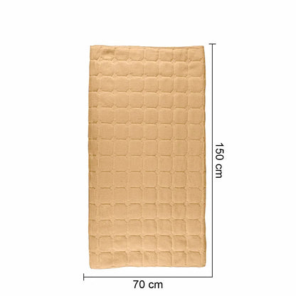 Cuvertura Canapea, Naimeed D4887S, 70x150cm, poliester, pufoasa, matlasata, Maro Deschis