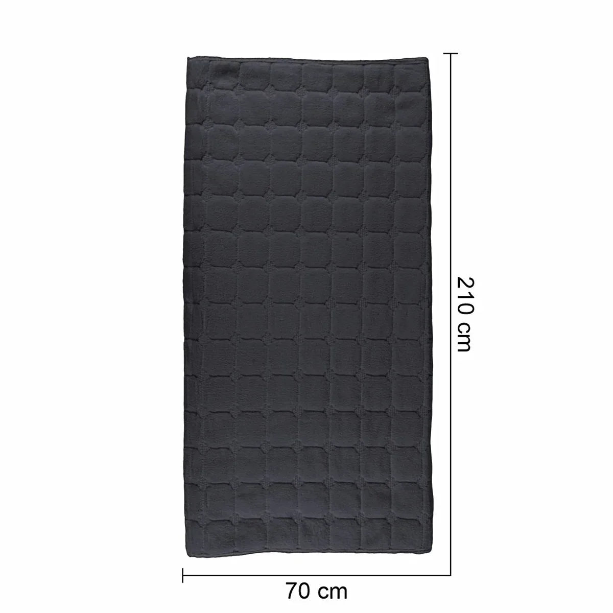 Cuvertura Canapea, Naimeed D4888M, 70x210cm, poliester, pufoasa, matlasata, Negru