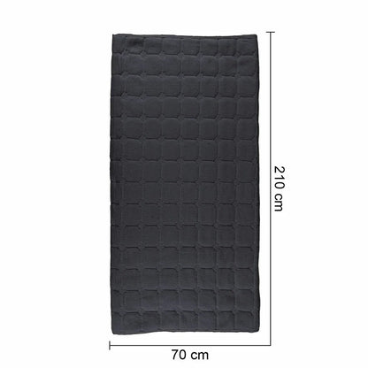 Cuvertura Canapea, Naimeed D4888M, 70x210cm, poliester, pufoasa, matlasata, Negru