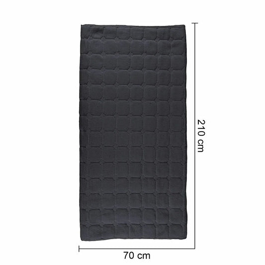 Cuvertura Canapea, Naimeed D4888M, 70x210cm, poliester, pufoasa, matlasata, Negru