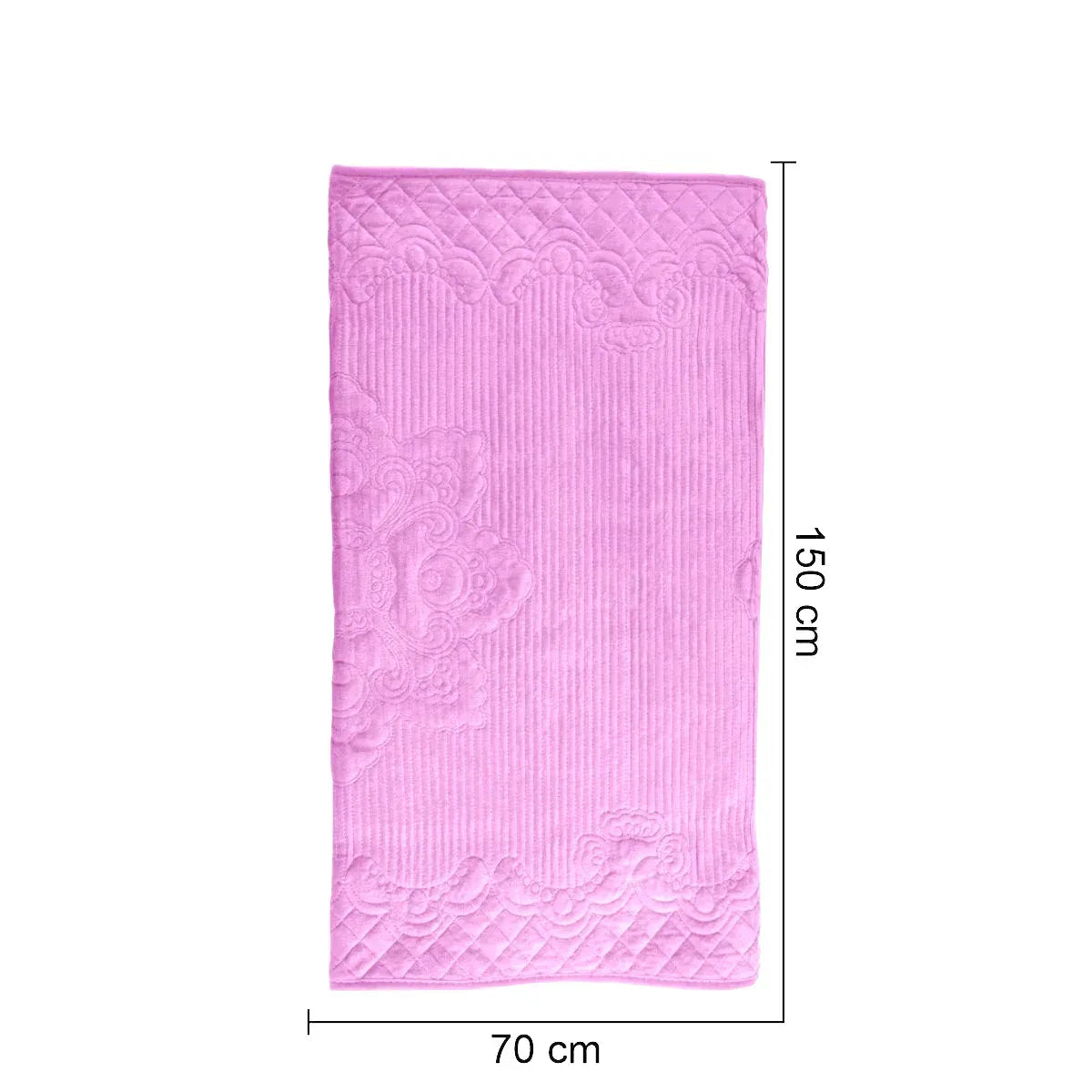 Cuvertura Canapea, Naimeed D4889S, 70x150cm, poliester, pufoasa, matlasata, Roz
