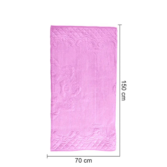Cuvertura Canapea, Naimeed D4889S, 70x150cm, poliester, pufoasa, matlasata, Roz