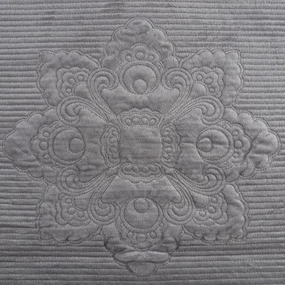 Cuvertura Canapea, Naimeed D4890L, 70x240cm, poliester, pufoasa, matlasata, Gri