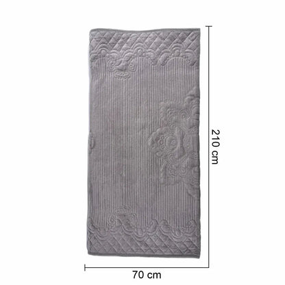 Cuvertura Canapea, Naimeed D4890M, 70x210cm, poliester, pufoasa, matlasata, Gri