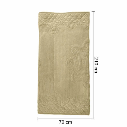 Cuvertura Canapea, Naimeed D4892M, 70x210cm, poliester, pufoasa, matlasata, Crem