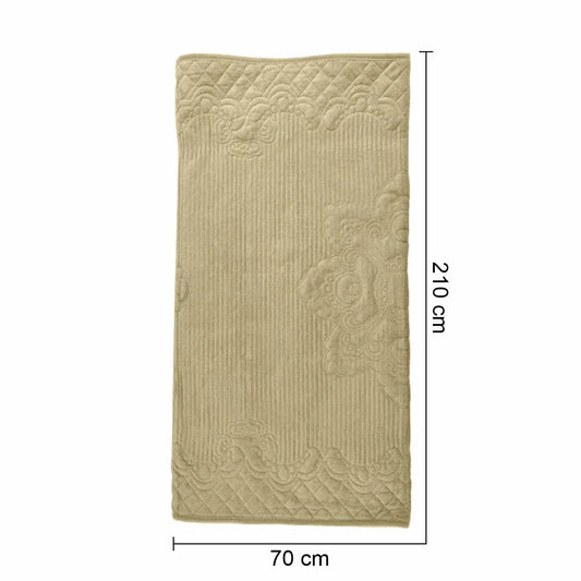 Cuvertura Canapea, Naimeed D4892M, 70x210cm, poliester, pufoasa, matlasata, Crem