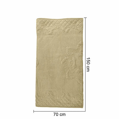 Cuvertura Canapea, Naimeed D4892S, 70x150cm, poliester, pufoasa, matlasata, Crem
