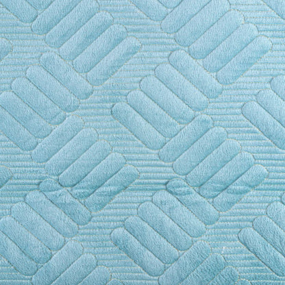Cuvertura Canapea, Naimeed D4897L, 70x240cm, poliester, pufoasa, matlasata, Turcoaz