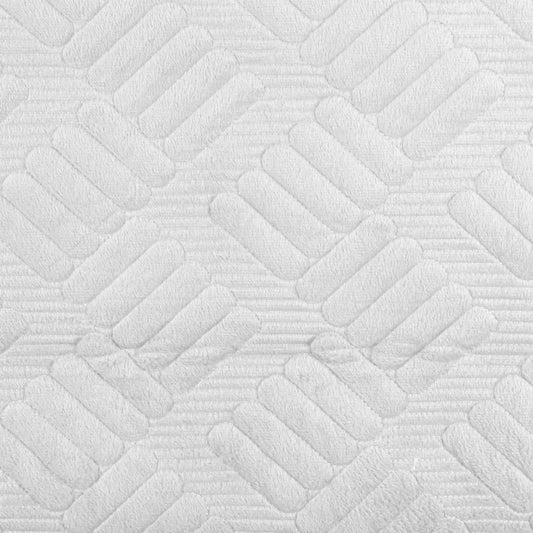 Cuvertura Canapea, Naimeed D4898L, 70x240cm, poliester, pufoasa, matlasata, Alb