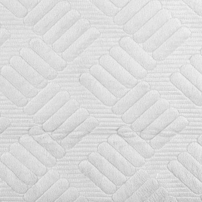 Cuvertura Canapea, Naimeed D4898S, 70x150cm, poliester, pufoasa, matlasata, Alb