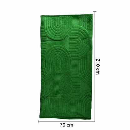 Cuvertura Canapea, Naimeed D4900M, 70x210cm, poliester, pufoasa, matlasata, Verde