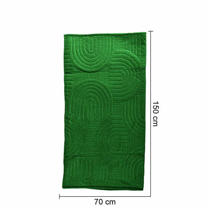Cuvertura Canapea, Naimeed D4900S, 70x150cm, poliester, pufoasa, matlasata, Verde