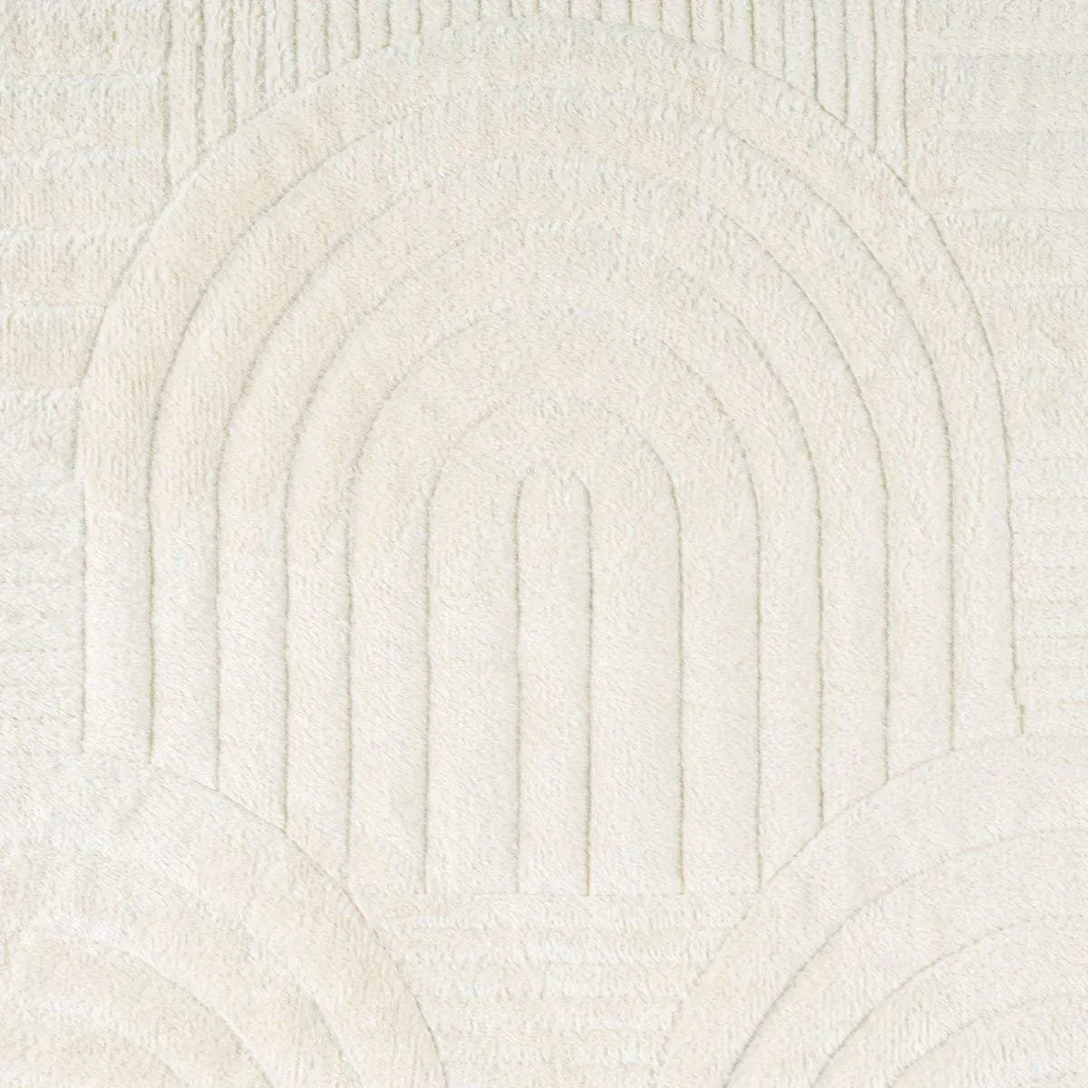 Cuvertura Canapea, Naimeed D4901L, 70x240cm, poliester, pufoasa, matlasata, Crem
