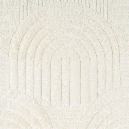 Cuvertura Canapea, Naimeed D4901L, 70x240cm, poliester, pufoasa, matlasata, Crem