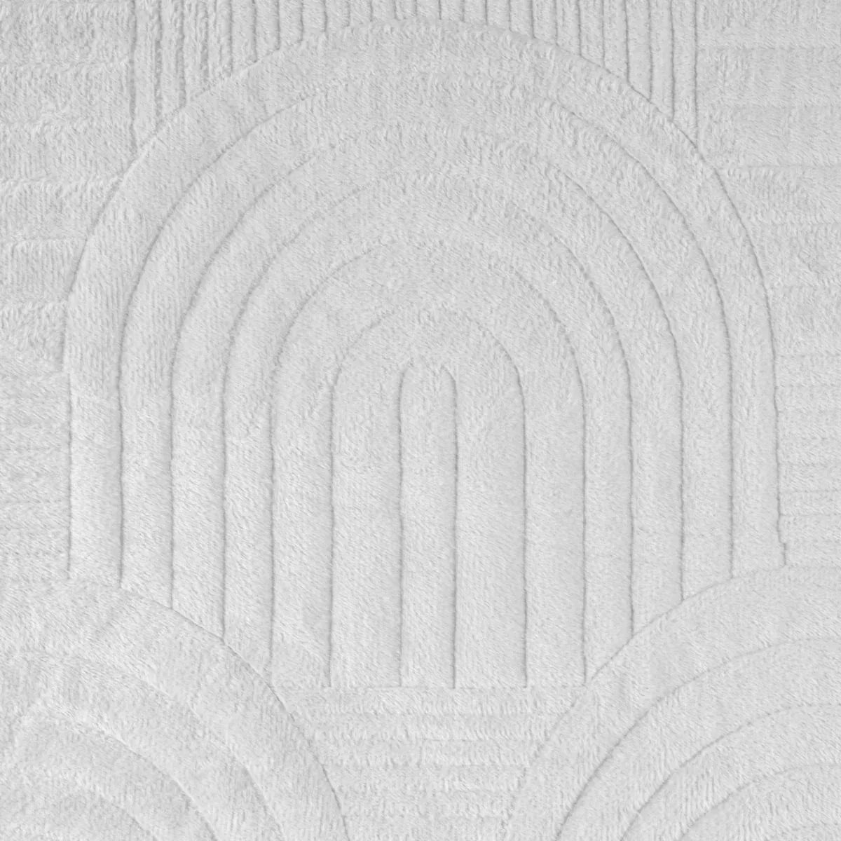 Cuvertura Canapea, Naimeed D4903L, 70x240cm, poliester, pufoasa, matlasata, Alb