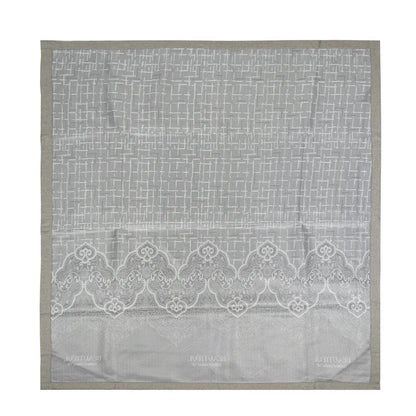 Set lenjerie pat dublu, latime 145cm, Naimeed D4913, model Beautiful, Gri