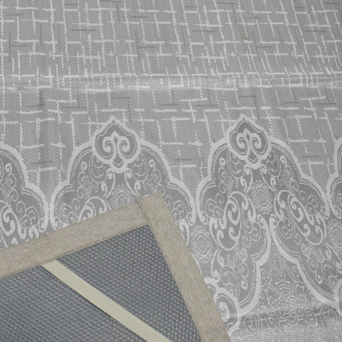 Set lenjerie pat dublu, latime 145cm, Naimeed D4913, model Beautiful, Gri