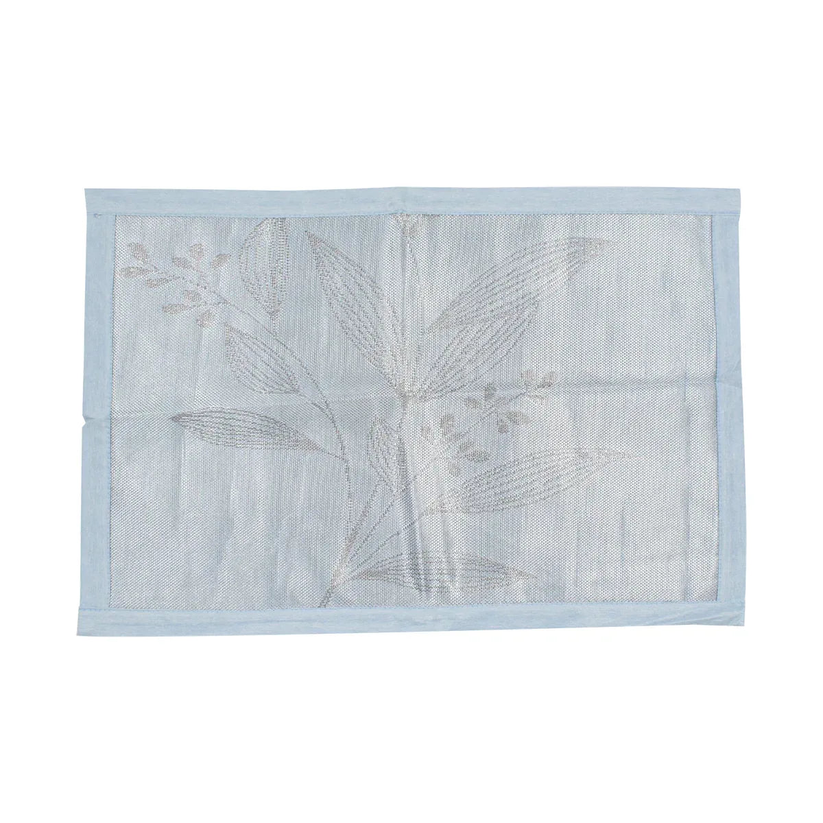 Set lenjerie pat dublu, latime 145cm, Naimeed D4913, model Romantic, Albastru