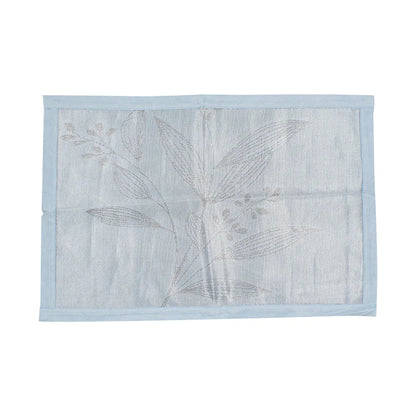 Set lenjerie pat dublu, latime 145cm, Naimeed D4913, model Romantic, Albastru
